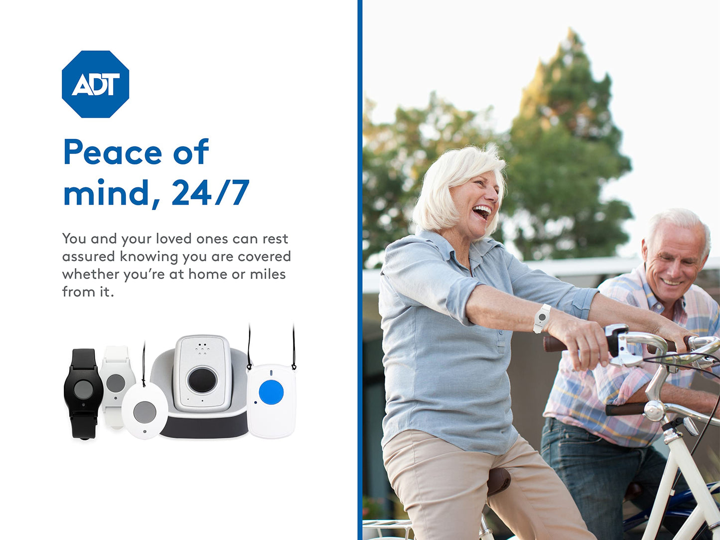 ADT - On-The-Go Mobile Medical Alert System for Seniors - GPS Capabilities, Included Waterproof Wearable Panic Button, 24/7 U.S. Based Monitoring (Fall Detection Pendant)