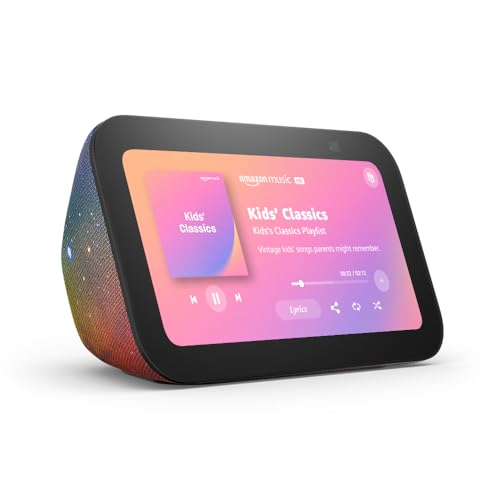 Amazon Echo Show 5 Kids (newest model), Designed for kids, with parental controls, Includes 1 year of Amazon Kids+, Galaxy