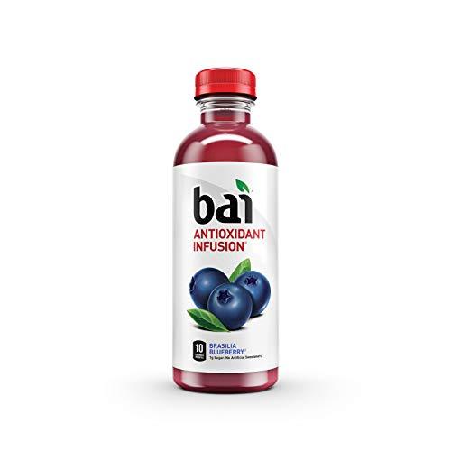 Bai Flavored Water, Brasilia Blueberry, Antioxidant Infused Drinks, 18 Fluid Ounce Bottle (Pack of 12)