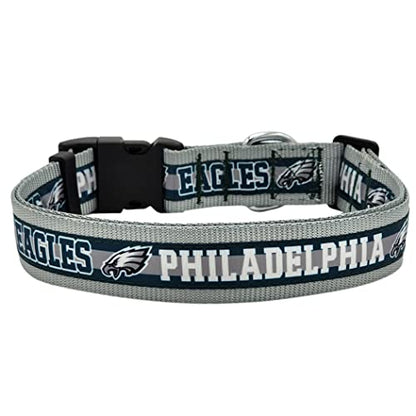 Pets First NFL Philadelphia Eagles Licensed PET COLLAR, Large - Heavy-Duty, Strong, and Durable Dog Collar. Available in 31 Football Teams and 4 Sizes