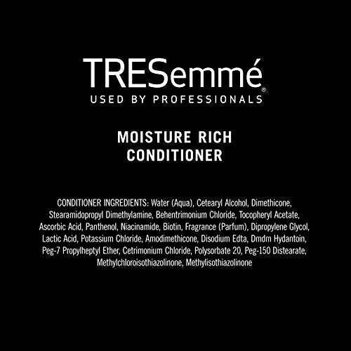 TRESemmé Conditioner Moisture Rich 3 Count for Dry Hair Professional Quality Salon-Healthy Look and Shine Moisture Rich Formulated with Vitamin E and Biotin 28 oz