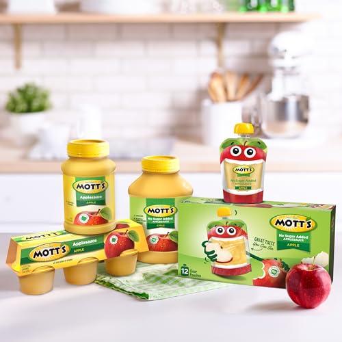 Mott's Applesauce, 4 Oz Cups, 18 Count, No Artificial Flavors, Good Source Of Vitamin C, Nutritious Option For The Whole Family