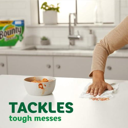 Bounty Quick Size Paper Towels, White, 8 Family Rolls = 20 Regular Rolls