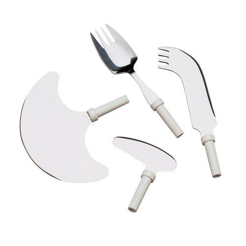 Homecraft Newstead Cutlery, Angled Nelson Knife, for One Hand Eating, Utensil for Elderly, Disabled, Handicapped, Parkinson's Disease, and Arthritis Users, Non Slip Easy Grip