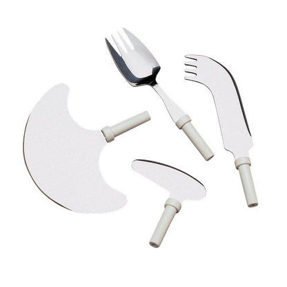 Homecraft Newstead Cutlery, Angled Nelson Knife, for One Hand Eating, Utensil for Elderly, Disabled, Handicapped, Parkinson's Disease, and Arthritis Users, Non Slip Easy Grip