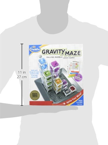 ThinkFun Gravity Maze Marble Run Brain Game and STEM Toy - Award-Winning Educational Toy for Kids 8+ | Spatial Reasoning Skill Development | Engineering and Building Game | 60 Logic Puzzles