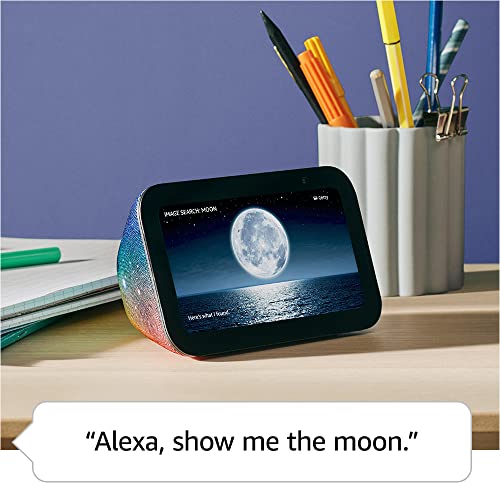 Amazon Echo Show 5 Kids (newest model), Designed for kids, with parental controls, Includes 1 year of Amazon Kids+, Galaxy