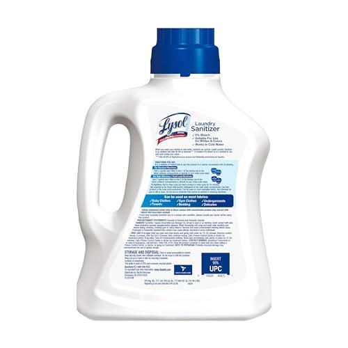 Lysol Disinfectant Laundry Sanitizer & Scent Booster, Laundry Detergent Additive, Color Safe Bleach Alternative, Laundry Odor Eliminator, Kills Bacteria & Viruses, Crisp Linen Scent, 90 Fl Oz