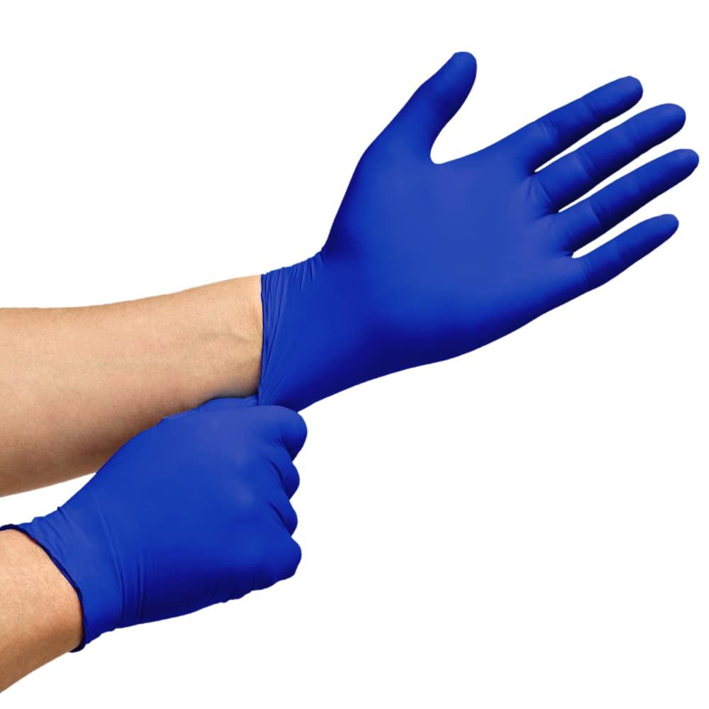 Inspire Nitrile Exam Gloves | THE ORIGINAL Quality Stretch Nitrile, Cobalt Blue | 4.5 Gloves Disposable Latex Free Medical EMT (Large (Pack of 1000), Case Of 1000)