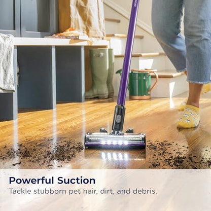 BISSELL CleanView XR Pet 300w Lightweight Cordless Vacuum w/ Removable Battery, 40-min runtime, Deep-Cleaning Furbrush & Tangle-Free Brush Roll, LED lights, XL Tank, Dusting & Crevice Tool, Wall Mount