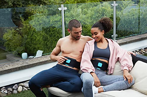 Slendertone Evolve Abs Trainer, EMS Training Device, Abdominal Muscle Trainer, Abdominal Trainer with 12 Programs and 100 Intensities, Portable Muscle Stimulator, for Abdomen Fitness Training