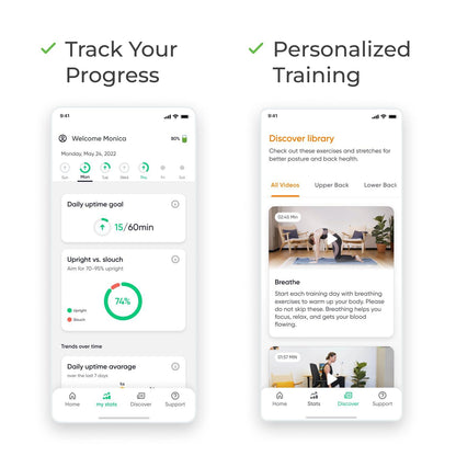 Upright GO 2 Premium | Posture Corrector Trainer & Tracker for Women & Men with Smart App