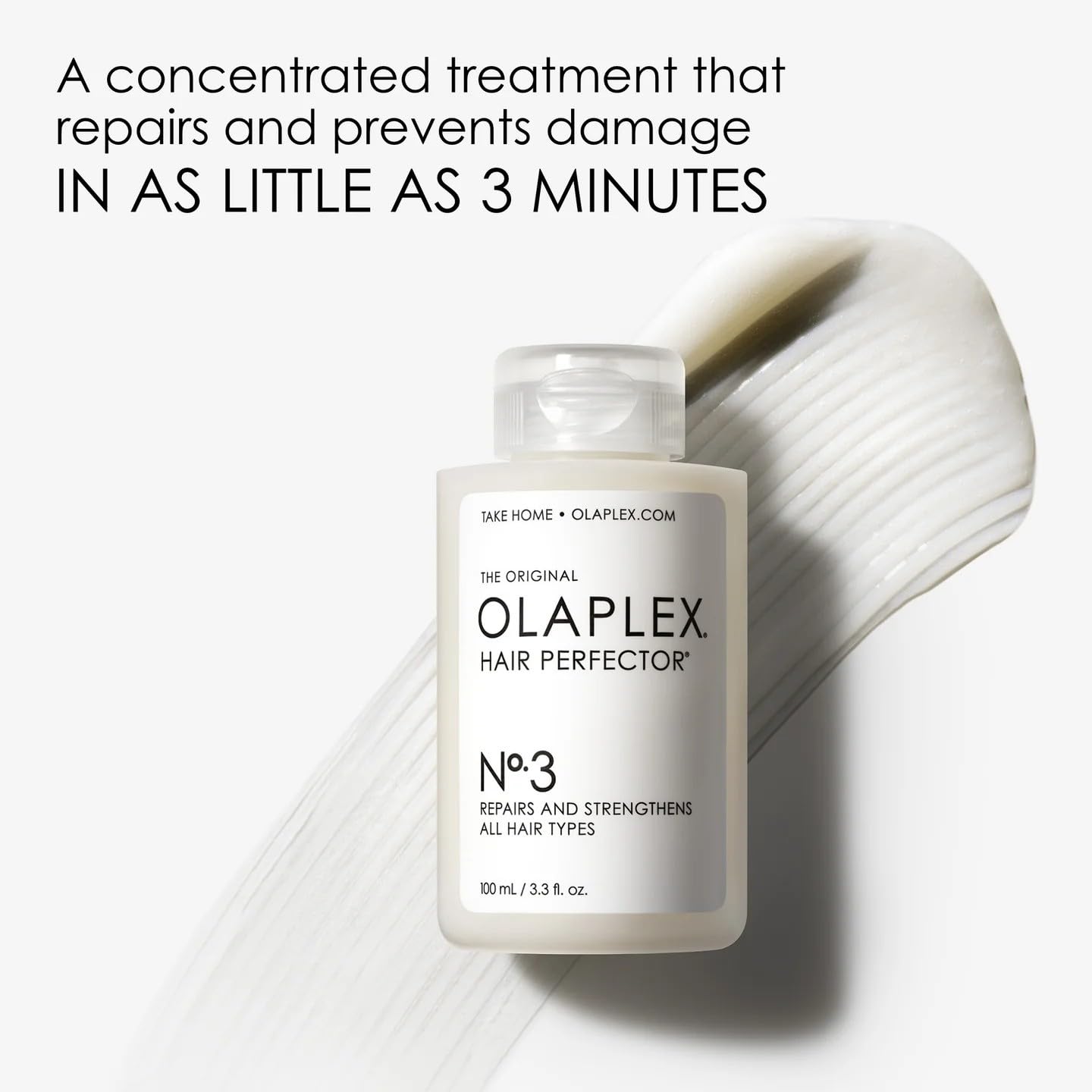 Olaplex No. 3 Hair Perfector Repairing Hair Treatment, Concentrated for Dry Damaged Hair, Repairs & Strengthens All Hair Types, 3.3 fl oz