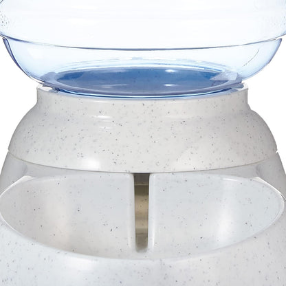 Amazon Basics Gravity Pet Water Dispenser for Cat, Dog, 1 Gallon Capacity, Gray