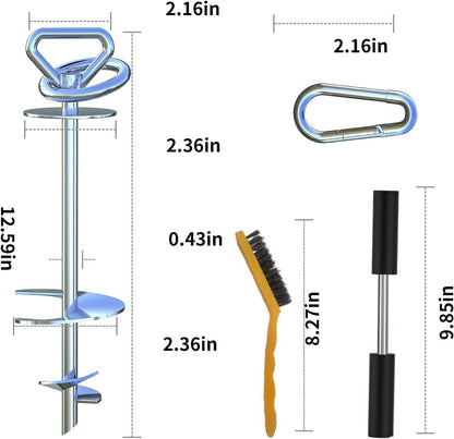 Catapamey Dog Tie Out Stake,360° Swivel Dog Run Anchor,Dog Runner for Yard,Heavy Duty Dog Stake for Large Dogs up to 200 lbs-Dog Stake for Yard Outdoor Camping