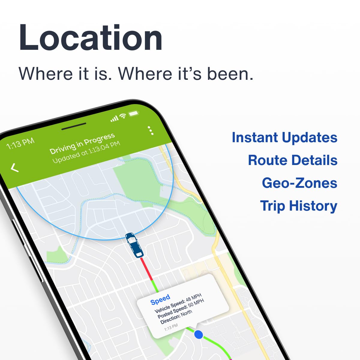 Bouncie GPS Car Tracker, Vehicle Location, Route History, Speed Monitoring, Accident Notification, GeoFence, No Activation Fees, Cancel Anytime, Family and Fleets