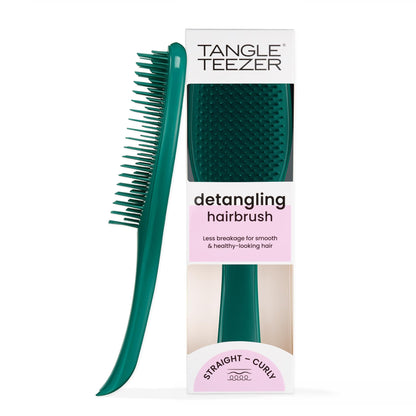 Tangle Teezer Ultimate Detangler Hairbrush for Wet & Dry Hair, Eliminates Knots & Reduces Breakage for All Hair Types, Amazon Exclusive Emerald Green