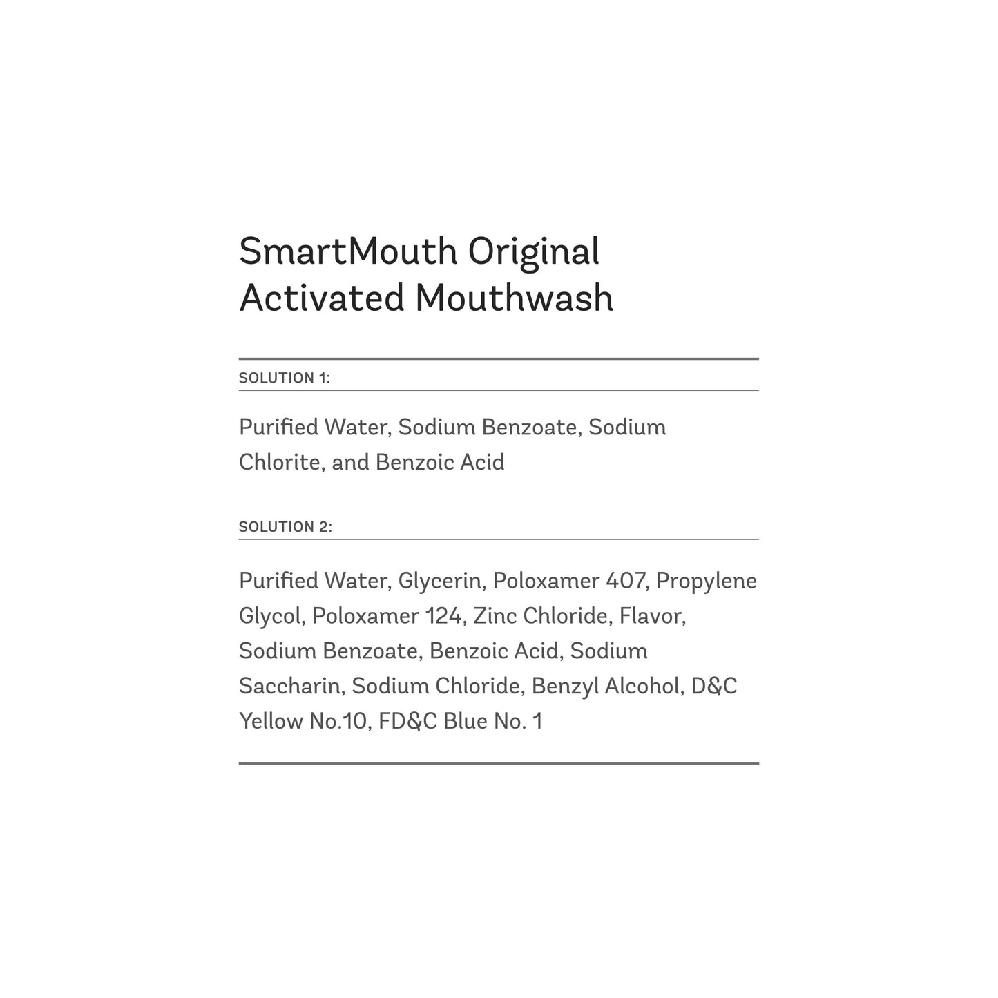 SmartMouth Original Activated Mouthwash - Adult Mouthwash for Fresh Breath - Oral Rinse for 24-Hour Bad Breath Relief with Twice Daily Use - Fresh Mint Flavor, 16 fl oz (2 Pack)