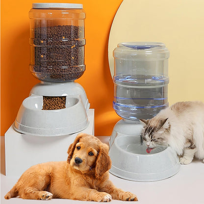 Automatic Dog Feeders - Dog Feeder Dispenser for Large Dogs,3 Gallon Capacity Gravity Dog Cat Feeder Food Dispenser,Large Dog Food Dispenser Pet Feeder Station,Gravity Feeder for Dogs Cats