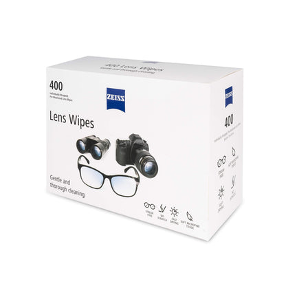 ZEISS Pre-Moistened Alcohol Wipes, Glasses Cleaner, 400 Count