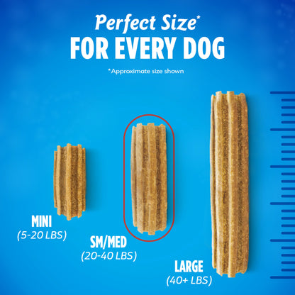 DentaLife Daily Oral Care Dog Treats for Small and Medium Dogs, Chewy Dental Treat to Freshen Breath and Fight Tartar, Chicken Flavor, 28.5 oz., 40 Chews - 40 ct. Pouch