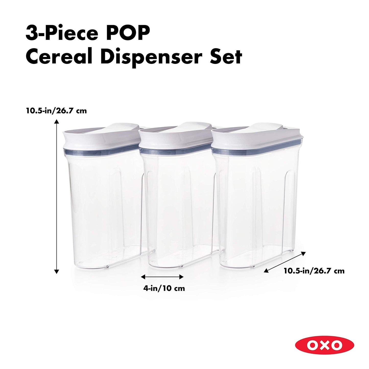 OXO Good Grips 3-Piece POP Cereal Dispenser Set