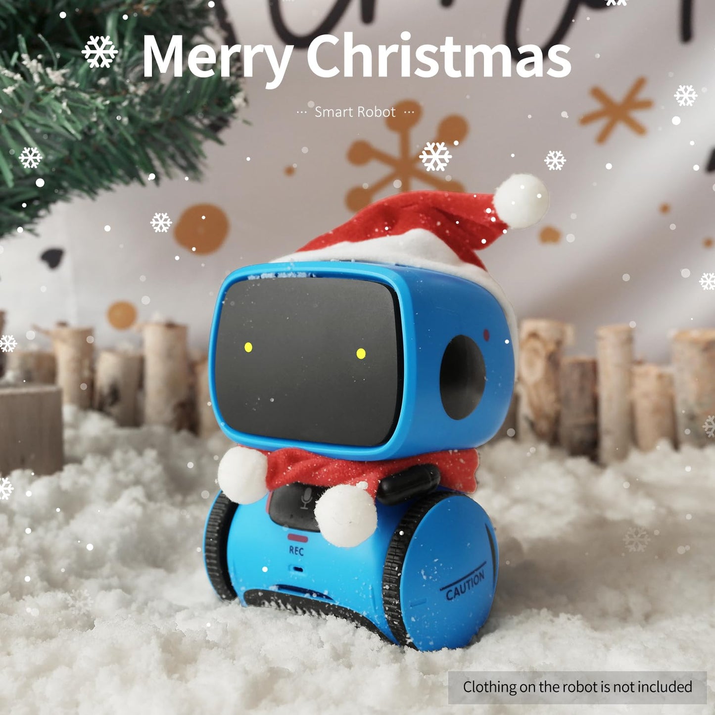 GILOBABY Kids Robot Toys, Interactive Robot Companion Smart Talking Robot with Voice Control Touch Sensor, Dancing, Singing, Recording, Repeat, Birthday Gifts for Boys Ages 3+ Years (Blue)