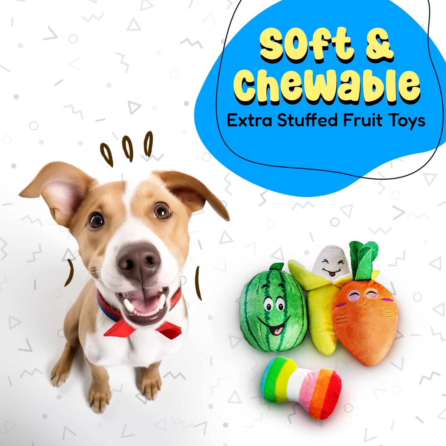 Pacific Pups Products 18 Piece Dog Toy Pack - Dog Chew Toys, Puppy Toys & Outdoor Dog Toys - Dog Toys to Keep Them Busy - Supports Non-Profit Dog Rescue - 18 Toys for Dogs