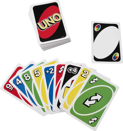 Mattel Games Giant UNO Card Game for Kids, Adults & Family Night, Oversized Cards & Customizable Wild Cards for 2 to 10 Players