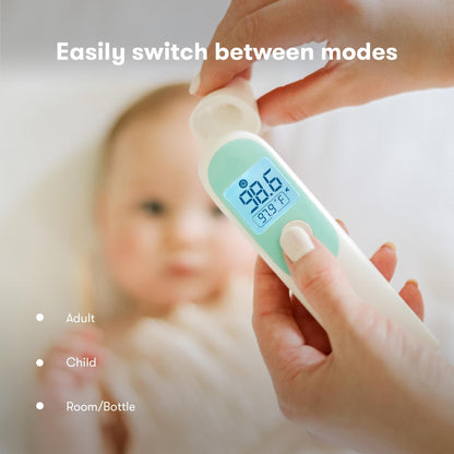 Frida Baby Thermometer, 3-in-1 Infrared Thermometer for Ear, Forehead & Touchless, FSA/ HSA Eligible Fever Thermometer for Baby, Infants ,Toddlers, Kids & Adults