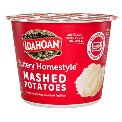 Idahoan Buttery Homestyle Mashed Potatoes, Made with Gluten-Free 100% Real Idaho Potatoes, 1.5 oz (Pack of 10)