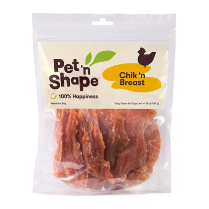 Pet 'n Shape Chik 'n Breast Jerky Dog Treats - 1 Pound