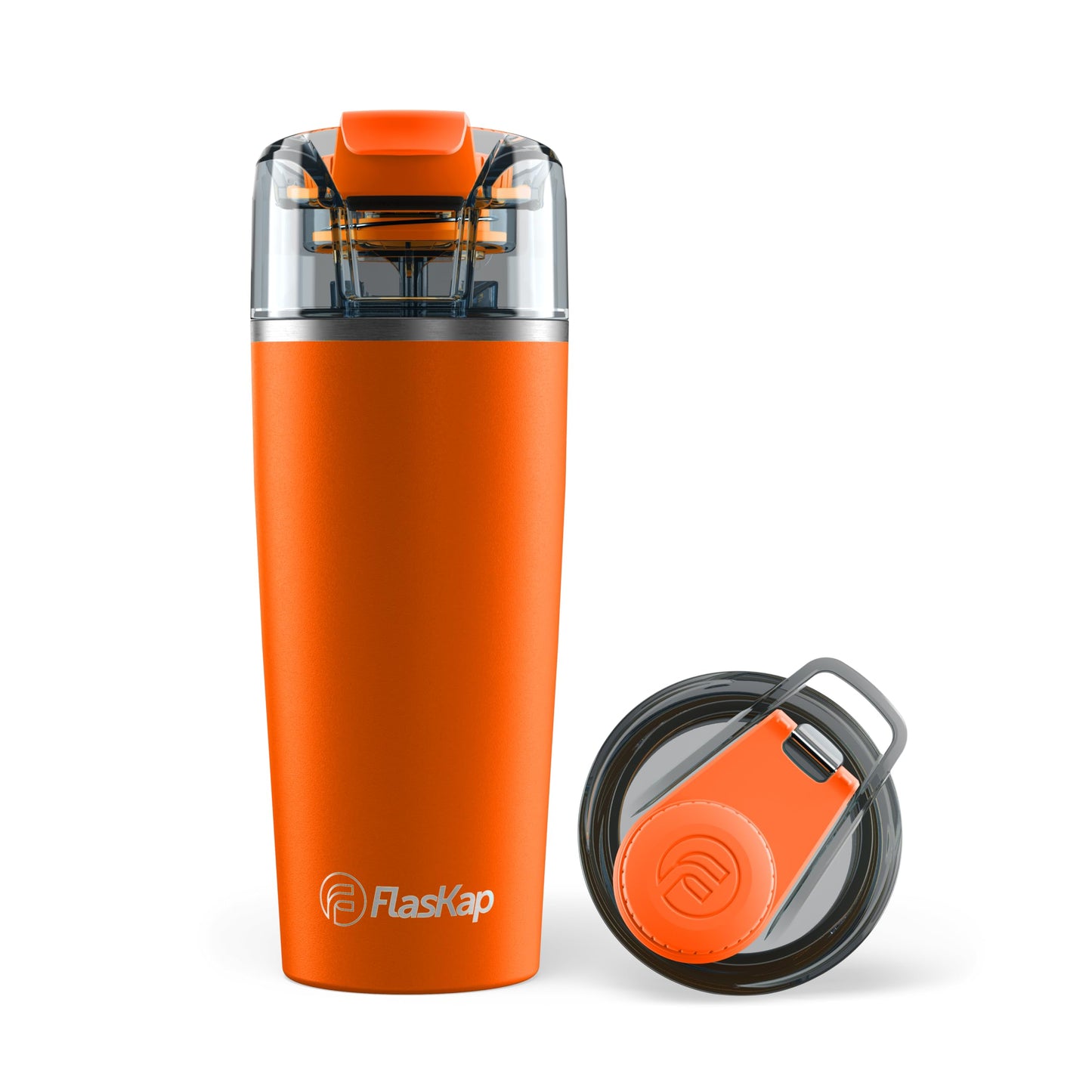 Flaskap Madic System: 6oz/9oz Dispenser Kap and 22oz/30oz Insulated Tumbler, Tumbler Accessories, Leak Proof Lid, Tumbler Attachment, Stainless Steel Water Bottle