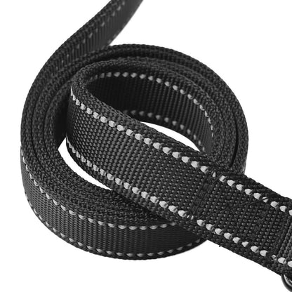 Primal Pet Gear Dog Leash 6ft Long,Traffic Padded Two Handle,Heavy Duty,Reflective Double Handles Lead for Control Safety Training,Leashes for Large Dogs or Medium Dogs,Dual Handles Leads(Black)