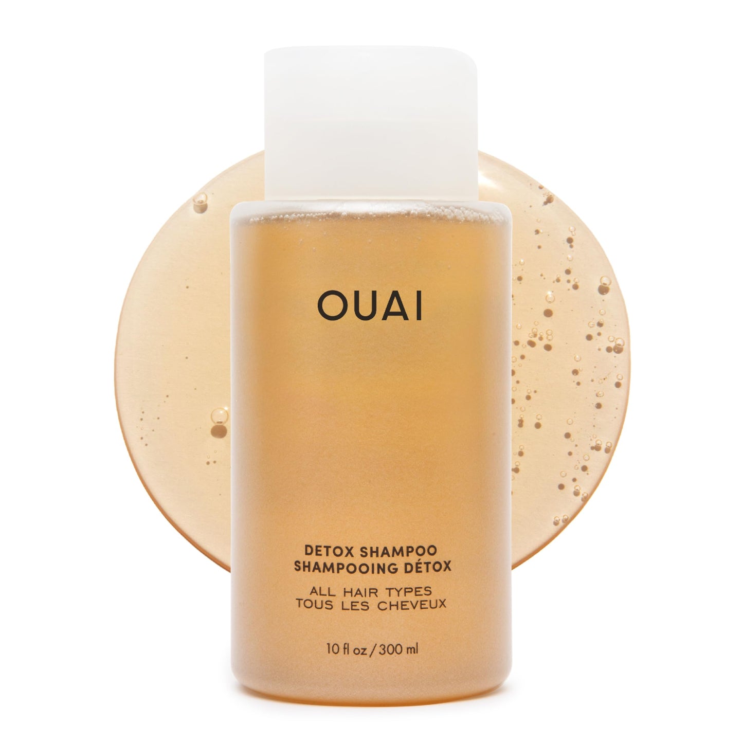 OUAI Detox Shampoo - Clarifying Shampoo for Build Up, Dirt, Oil, Product and Hard Water - Apple Cider Vinegar & Keratin for Clean, Refreshed Hair - Sulfate-Free Hair Care (10 oz)