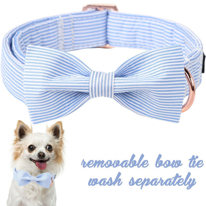 Unique Style Paws Pet Soft &Comfy Bowtie Dog Collar and Cat Collar Pet Gift for Dogs and Cats 6 Size and 7 Patterns