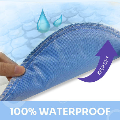 Heavy Absorbency Bed Pad, Washable and Reusable Incontinence Bed Underpads, 34"X36" (4 Pack), Waterproof Mattress Protector