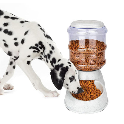 Kenond Automatic Dog Feeders for Large Dogs,3 Gallon Gravity Dog Feeder Large Breed,Automatic Cat Feeder Food Dispenser,Large Dog Food Dispenser Pet Feeder Station,Gravity Feeder for Dogs Cats