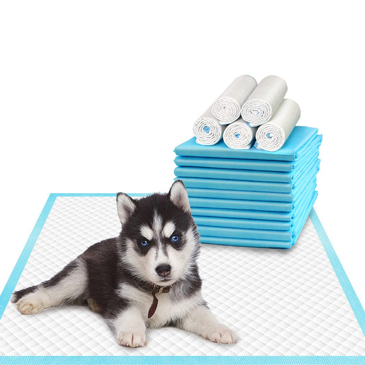 Deep Dear Pet Training and Puppy Pads 24"x24" (75 Count), Super Absorbent Pee Pads for Dogs, Leak-Proof Dog Potty Training Pads for Puppies, Cats, Rabbits, Disposable Pet Pads for Housetraining