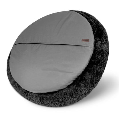 The Dog’s Bed Sound Sleep Original Calming Dog & Cat Bed, Anti-Anxiety Plush Faux Fur Donut Nest Snuggler, with Removable Cover