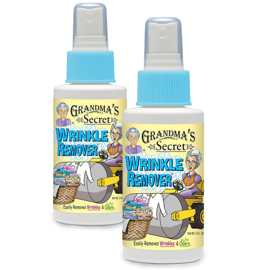 Grandma's Secret Wrinkle Remover Spray - Easily Removes Wrinkles & Odors - Wrinkle Release, Fabric Refresher Spray, Chlorine, Bleach and Toxin-Free - 3 Ounce, 2 Pack