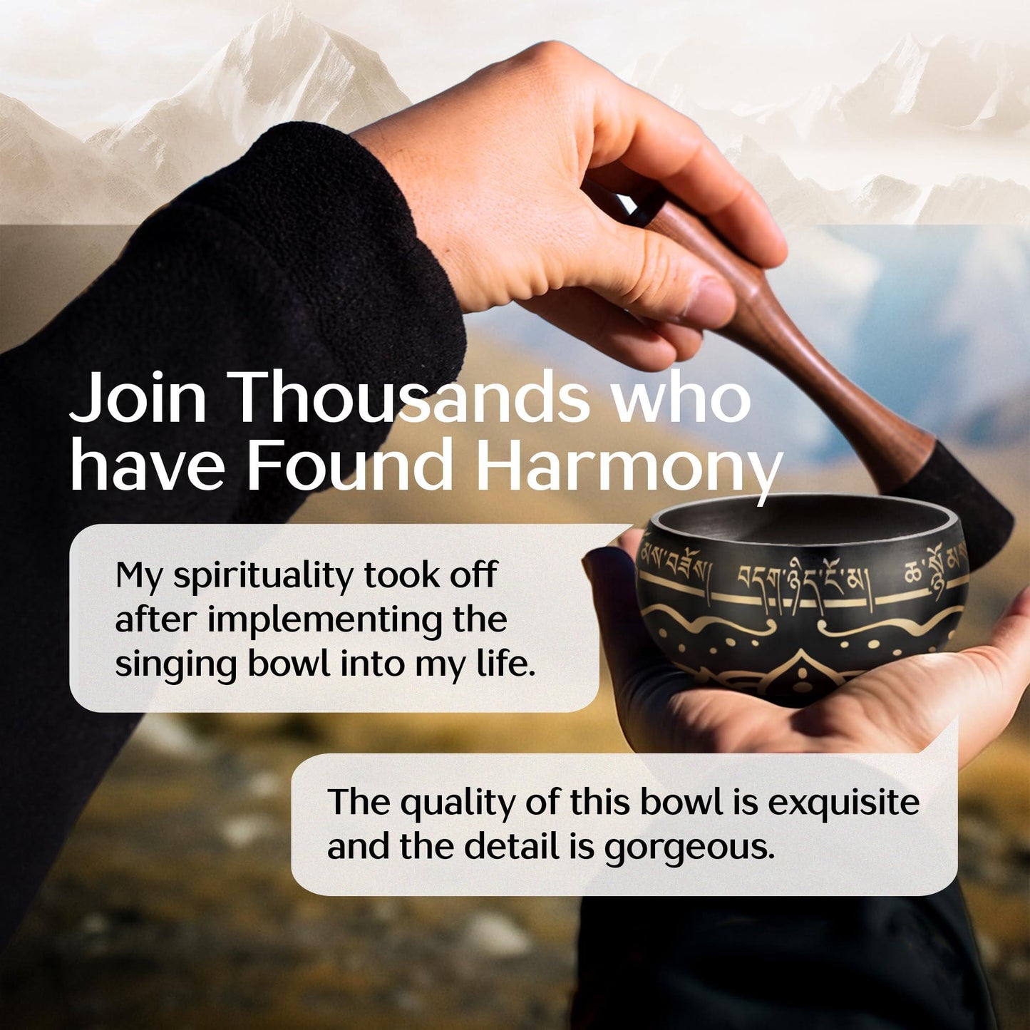 Tibetan Singing Bowl Set – Authentic Hand-Tuned Sound Bowl for Meditation – Complete Meditation Bowl Kit with Cushion, Mallet & Guide – Perfect Tibetan Bell for Yoga, Relaxation, & Sound Healing