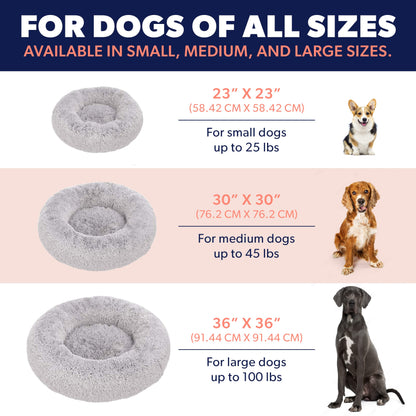 Premium Dog Beds for Large Dogs and Medium Dogs - Portable Dog Beds & Furniture - Dog Travel - Fits up to 25 lbs, (Small, Beige)