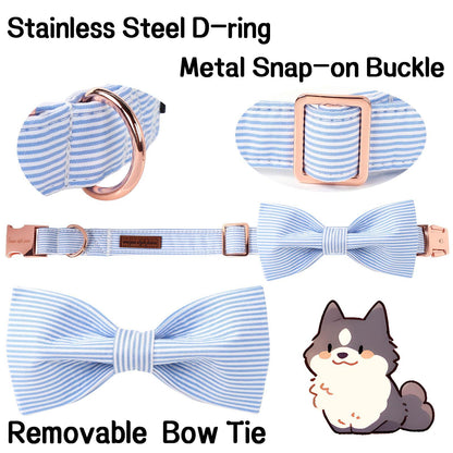 Unique Style Paws Pet Soft &Comfy Bowtie Dog Collar and Cat Collar Pet Gift for Dogs and Cats 6 Size and 7 Patterns