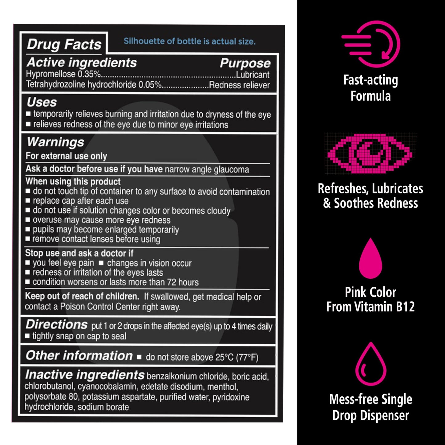 Rohto Digi-Eye Digital Eye Strain Eye Drops, Cooling Eye Strain Relief From Digital Eye Strain Symptoms, Long-Lasting, Soothing Eye Relief, Eye Drops for Red, Tired Eyes 0.4 fl oz Bottle (Pack of 2)