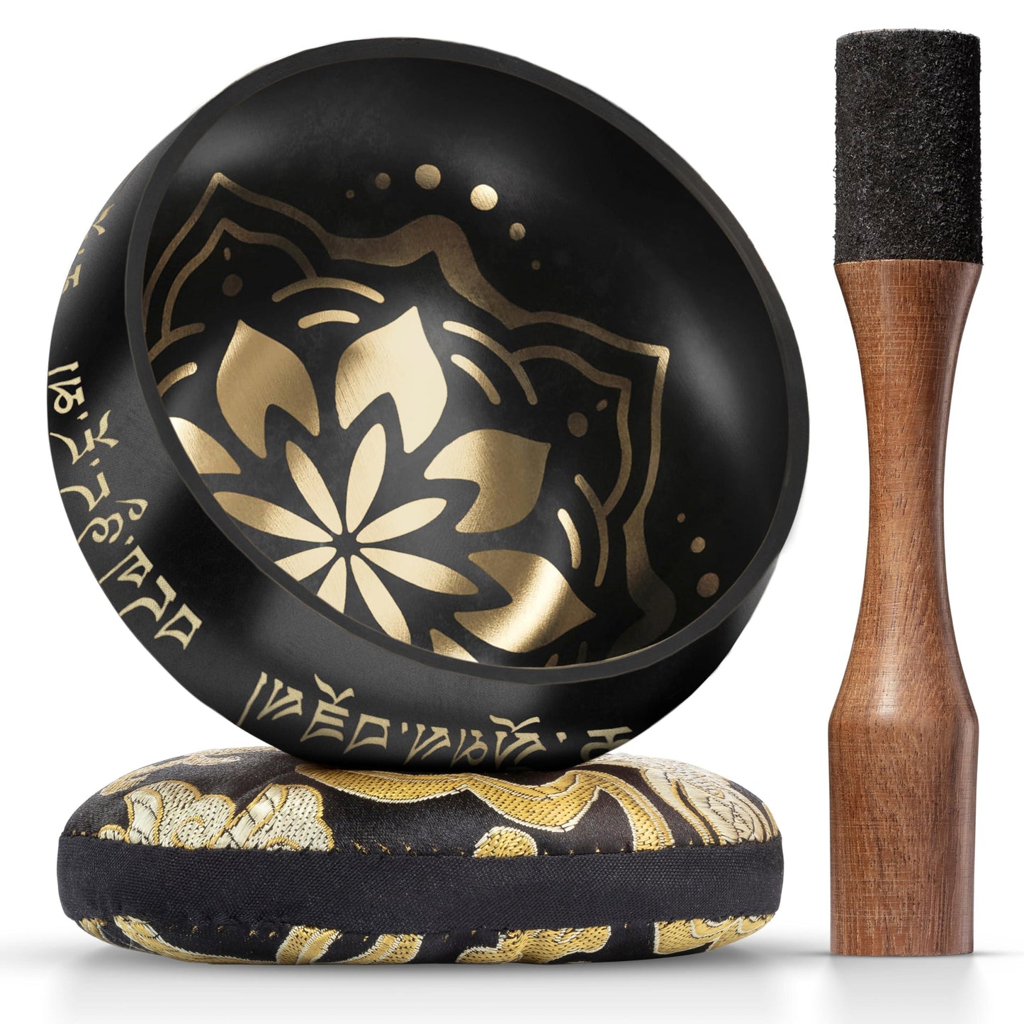 Tibetan Singing Bowl Set – Authentic Hand-Tuned Sound Bowl for Meditation – Complete Meditation Bowl Kit with Cushion, Mallet & Guide – Perfect Tibetan Bell for Yoga, Relaxation, & Sound Healing