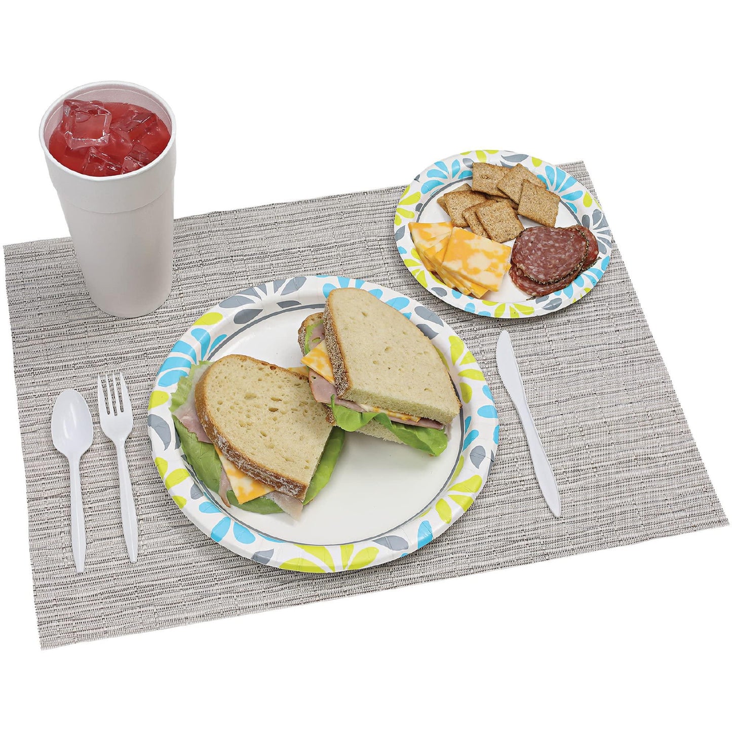 Genuine Joe 10321 Paper Plates, 6 7/8" (pack of 125 plates)