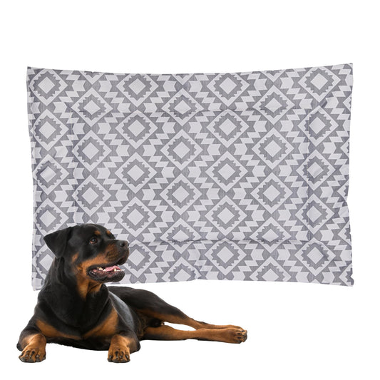 Downtown Pet Supply Dog Crate Pad, 35" x 22" - Waterproof, Ripstop Nylon Dog Crate Mat Chew Proof and Machine Washable - Boho - L