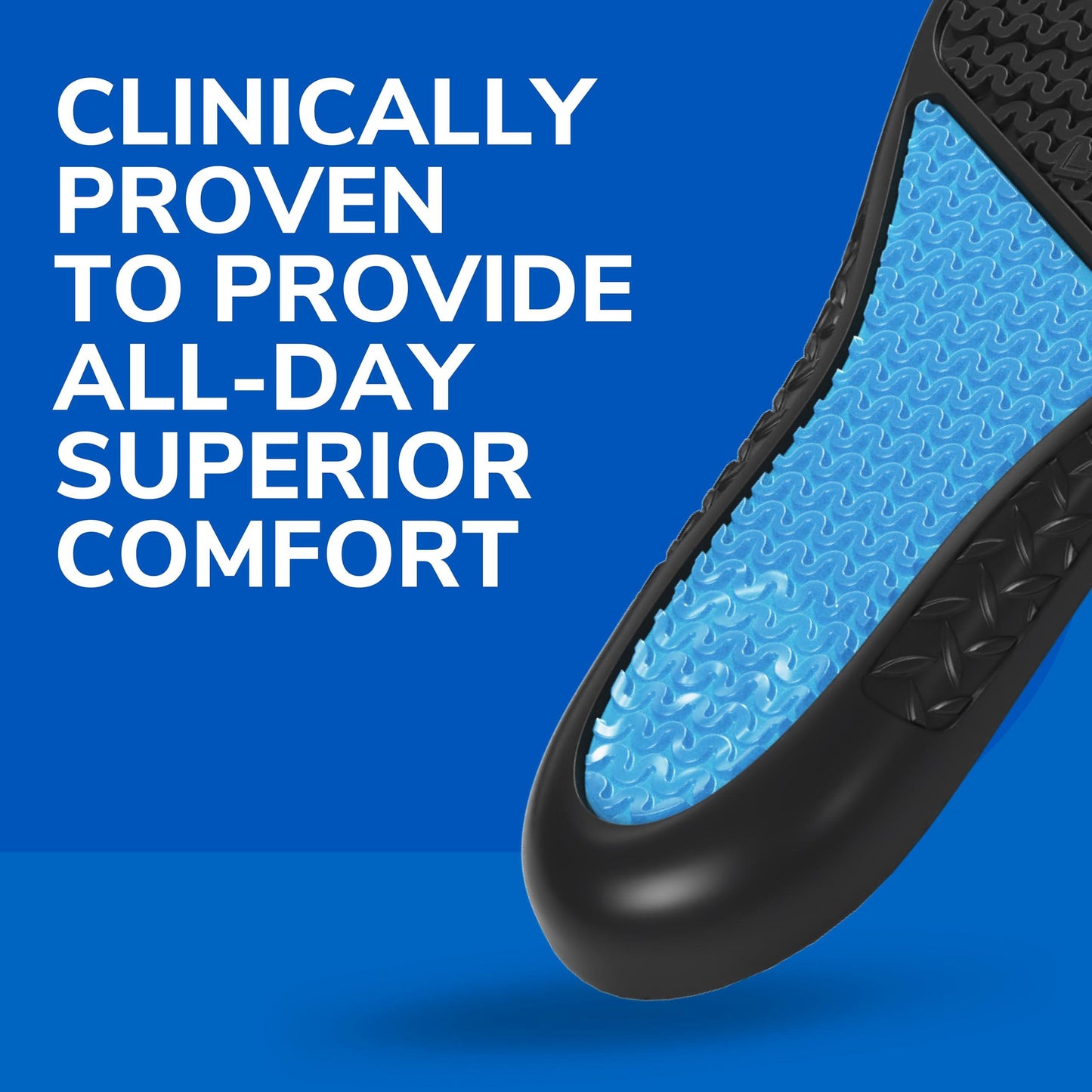 Work All-Day Superior Comfort Insoles (with) Massaging Gel, Women, 1 Pair, Trim to Fit