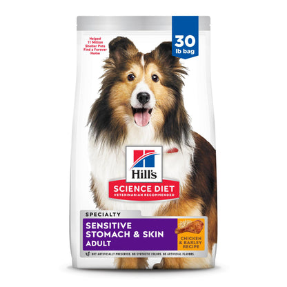 Hill's Science Diet Adult Sensitive Stomach & Skin Chicken Recipe Dry Dog Food 30 lbs.